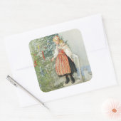 の飾クリスマスツリー – カール・ラーソン スクエアシール (封筒)