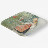 の飾クリスマスツリー – カール・ラーソン ペーパープレート (傾斜あり)