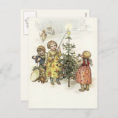 の飾クリスマスツリー シーズンポストカード (正面/裏面)