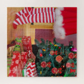 の飾クリスマスツリー ジグソーパズル (横)