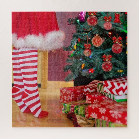 の飾クリスマスツリー ジグソーパズル (縦)