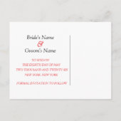 の馬結婚と馬車は日付を保存する 案内ポストカード (裏面)