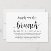 の駆け落ちディナー結婚ブランチの後に幸せに 招待状 (正面)