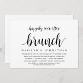 の駆け落ちディナー結婚ブランチの後に幸せに 招待状 (正面/裏面)