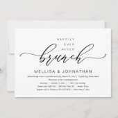 の駆け落ちブランチ結婚パーティーの後に幸せに 招待状 (正面)