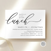 の駆け落ちランチ結婚パーティーの後に幸せに 招待状