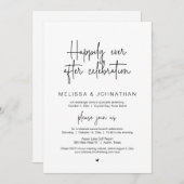 の駆け落ち結婚お祝い 招待状 (正面/裏面)