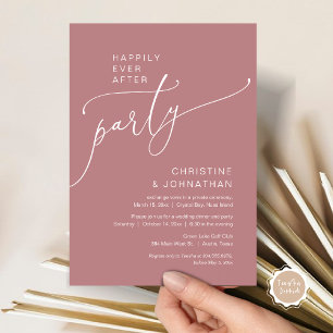 の駆け落ち結婚のパーティー 招待状