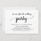 の駆け落ち結婚のパーティー 招待状 (正面)