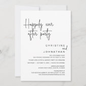 の駆け落ち結婚のパーティー 招待状 (正面)