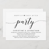 の駆け落ち結婚パーティーが侵入した後 招待状 (正面/裏面)