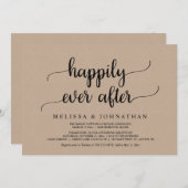 の駆け落ち結婚パーティーが侵入した後 招待状 (正面/裏面)