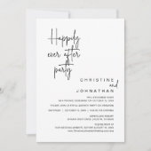 の駆け落ち結婚パーティーが侵入した後 招待状 (正面)