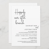 の駆け落ち結婚ブランチの後で幸せに 招待状 (正面/裏面)