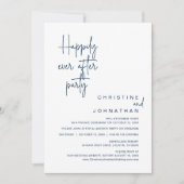 の駆け落ち結婚後の幸せなパーティー 招待状 (正面)