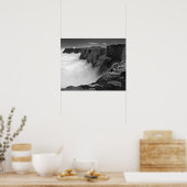 ~の高角度ビュー白黒 ポスター (キッチン)