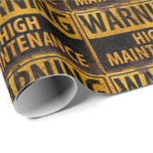 の高警告整備危険注意標識 ラッピングペーパー (ロールコーナー)