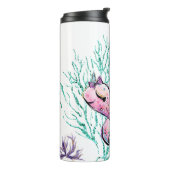 *~*の魔法の人魚のグリッターの珊瑚 タンブラー (回転左)