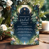 の魔法の夢の神秘的スターズムーンブライダルシャワー 招待状