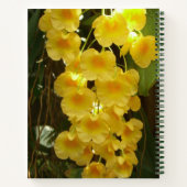 の黄色ぶら下がったい蘭の熱帯花 ノートブック (裏面)