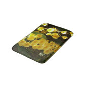 の黄色ぶら下がったい蘭の熱帯花 バスマット (アングル)