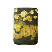 の黄色ぶら下がったい蘭の熱帯花 バスマット (正面縦)
