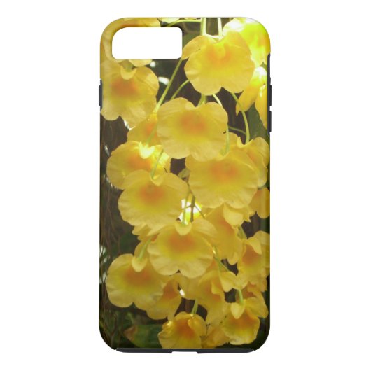 の黄色ぶら下がったい蘭の熱帯花 Case-Mate iPhoneケース (裏面)