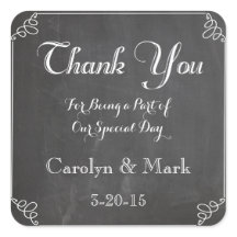 の黒板のヴィンテージの結婚式の引き出物のラベルありがとう