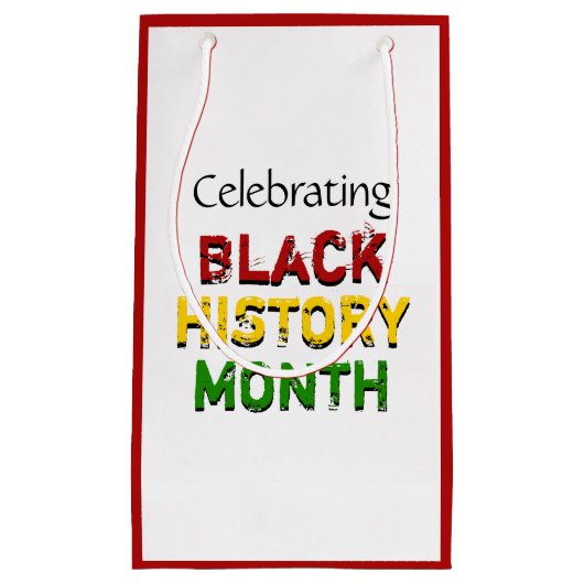 の黒祝史の月のパーティーありがとう スモールペーパーバッグ (正面)