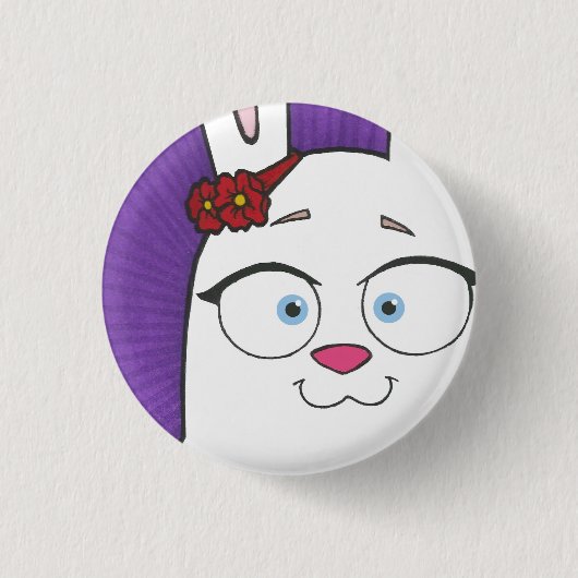 の1つの¼のインチ円形ボタン小さい 缶バッジ (正面)