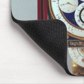 の4つのダイヤルそしてシンボルや象徴と時間を記録して下さい マウスパッド (コーナー)