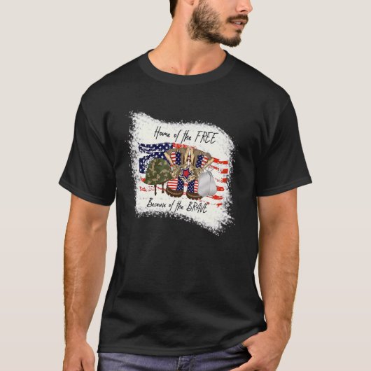 ~の4番目の勇敢なメンズのために無料の家 Tシャツ (正面)