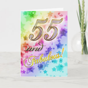 の55歳の誕生日Fabulous カード