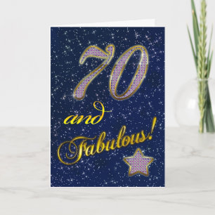 の70歳の誕生日Fabulous カード