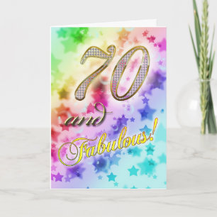 の70歳の誕生日Fabulous カード