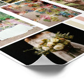 の9結婚写真テンプレートムードボードカラー見本 ポスター (角)