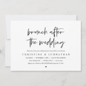 の(ポスト結婚)招待状後のブ結婚ルンチ 招待状 (正面)