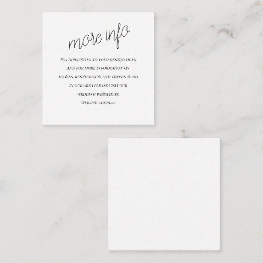 の「結婚」情報エンク結婚ロージャカード エンクロージャーカード (正面/裏面)