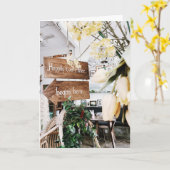 の「結婚Ever After」折り畳まれたグリーティングカード カード (黄色い花)