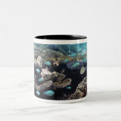 のAriの南環礁の熱帯礁湖 ツートーンマグカップ (中央)