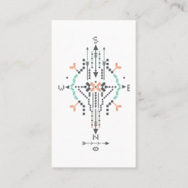 *~*のBohoのアステカな種族の天然アメリカインディアンのトーテム 名刺