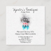 *~*のBohoのピースサインによっては羽のグランジな種族が開花します スクエア名刺 (裏面)