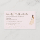 のBridesmaid結婚イベントパーティーのファッション 名刺 (裏面)