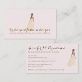 のBridesmaid結婚イベントパーティーのファッション 名刺 (正面/裏面)