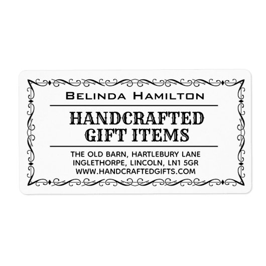 のCrafter製品名と説明 ラベル (正面)