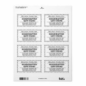 のCrafter製品名と説明 ラベル (フルシート)