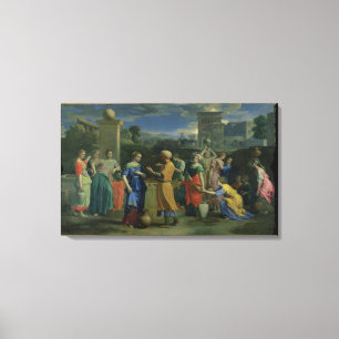 のEliezerそしてレベッカよく、1648年(canvの油 キャンバスプリント