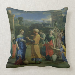 のEliezerそしてレベッカよく、1648年(canvの油 クッション