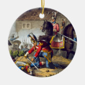 のengravワーテルローの戦いのホースガーズ セラミックオーナメント (正面)