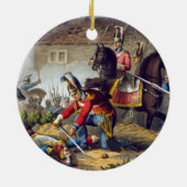 のengravワーテルローの戦いのホースガーズ セラミックオーナメント (裏面)